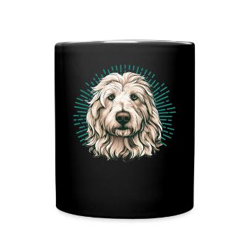 Maremma Abruzzo German Shepherd Maremmano Abruzzese - Full Colour Mug - black - Front