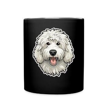 Maremma Abruzzo German Shepherd Maremmano Abruzzese - Full Colour Mug - black - Front