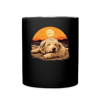 Maremma Abruzzo German Shepherd Maremmano Abruzzese - Full Colour Mug - black - Front