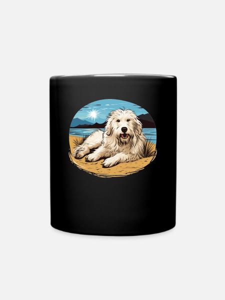 Maremmen Abruzzen Schäferhund Maremmano Abruzzese - Tasse einfarbig - Schwarz