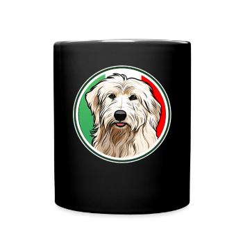Maremma Abruzzo German Shepherd Maremmano Abruzzese - Full Colour Mug - black - Front