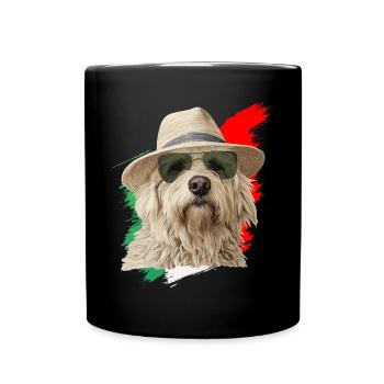 Maremma Abruzzo German Shepherd Maremmano Abruzzese - Full Colour Mug - black - Front