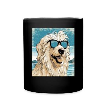Maremmano Abruzzese German Shepherd - Full Colour Mug - black - Front