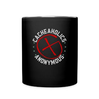 Cacheaholics Anonymous - Geocaching Geocacher - Mug uni - noir - Devant