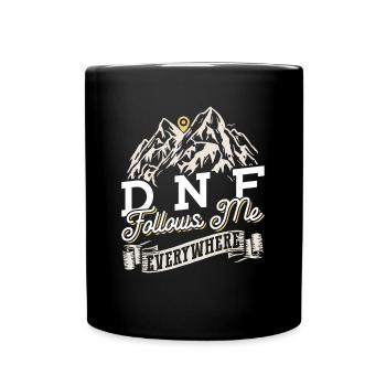 DNF me suit partout - Geocaching Geocacher - Mug uni - noir - Devant