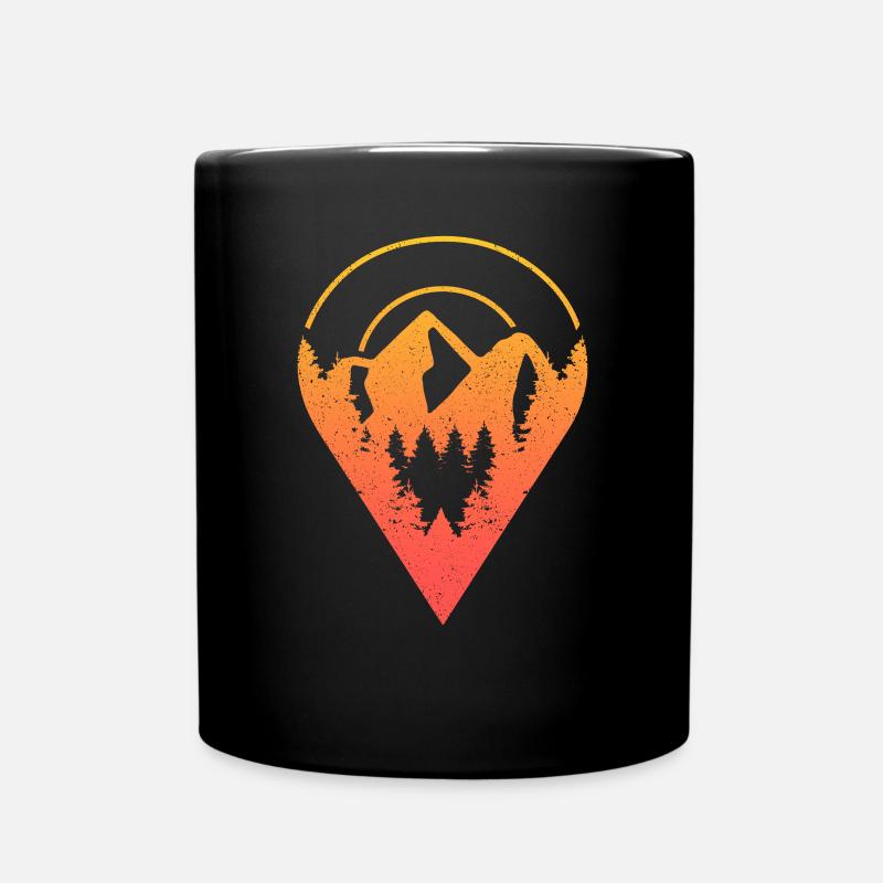 Geocaching Zielpunkt - Geocaching Geocacher - Tasse einfarbig - Schwarz