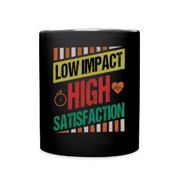 Low Impact Workout Fitness Exercise Body Strength - Full Colour Mug - black - Front