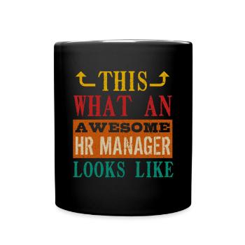 Human Resources Hr Manager Job Beruf - Tasse einfarbig - Schwarz - Vorne