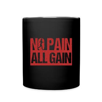 Low Impact Workout Fitness Exercise Body Strength - Full Colour Mug - black - Front