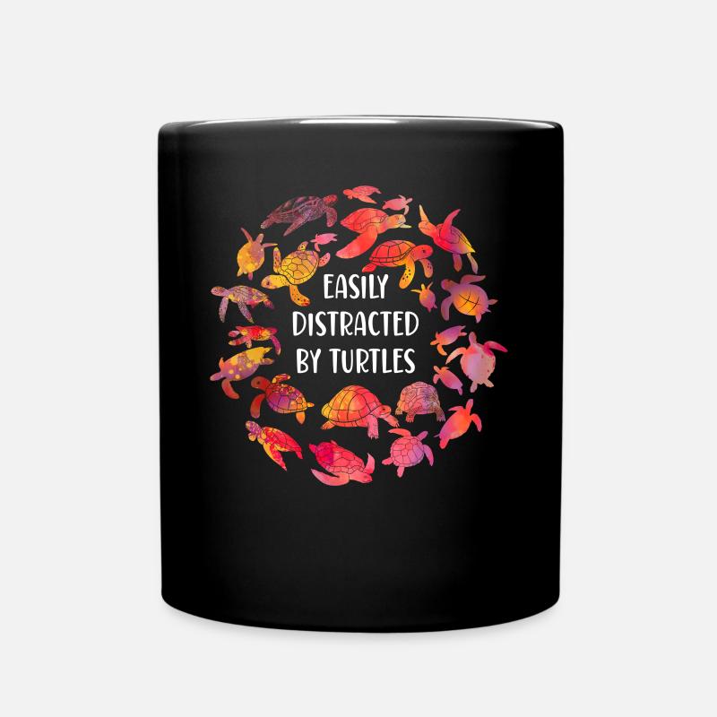 Sea Turtle Tortoise Easily - Tasse einfarbig - Schwarz