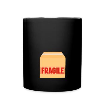 Fragile Package - Baby Announcement - Full Colour Mug - black - Front
