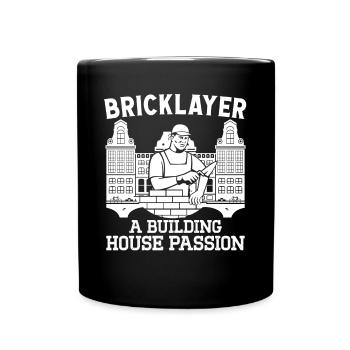 Maurer Briqueteur-maçon Maison Passion Hausbauer - Mug uni - noir - Devant