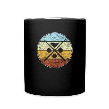 Billiard Retro - Tasse einfarbig - Schwarz - Vorne