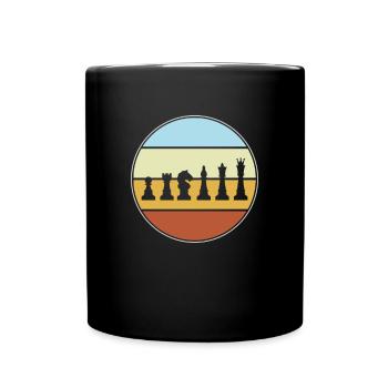 Échecs Rétro - Mug uni - noir - Devant