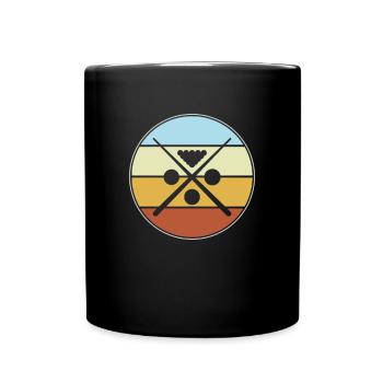 Billiard Retro - Tasse einfarbig - Schwarz - Vorne