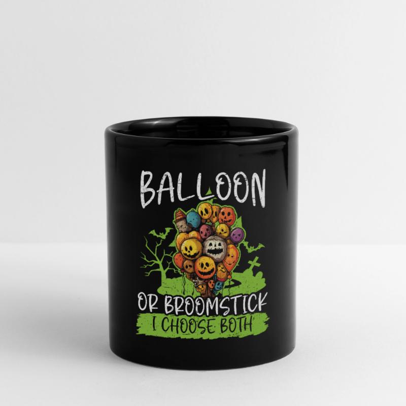 Ballon Halloween Süßes oder Saures Spooky Boo Ghost Tasse einfarbig