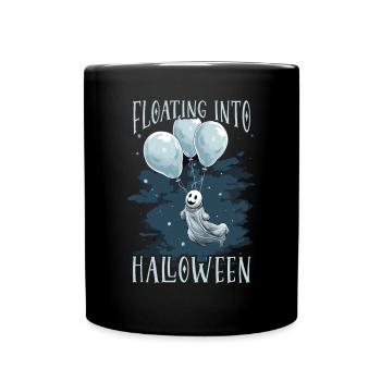 Balloon Halloween Trick Or Treat Spooky Boo Ghost - Mug uni - noir - Devant