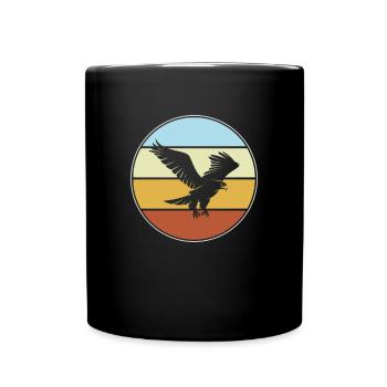 Adler Retro - Full Colour Mug - black - Front