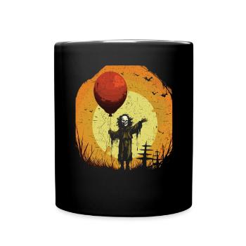 Ballon Halloween Süßes oder Saures Spooky Boo Ghost - Tasse einfarbig - Schwarz - Vorne