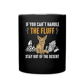 Fennek foxes can interact with the fluffy animals - Full Colour Mug - black - Front