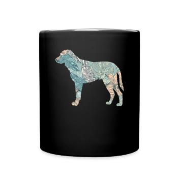 Kangal Berger Chien Race Floral - Mug uni - noir - Devant