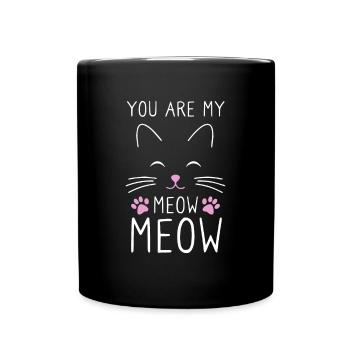 Tu es mon Meow Meow Cat - Mug uni - noir - Devant