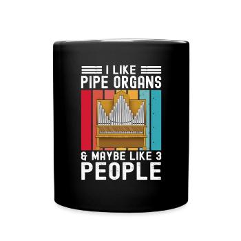 Organist: Organist, Church Organist, Organ - Full Colour Mug - black - Front
