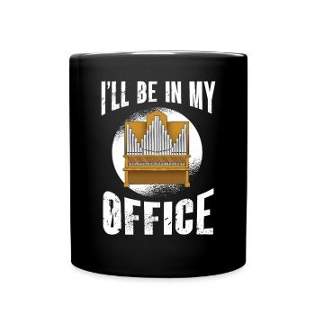 Organiste : organiste, organiste d’église, orgue - Mug uni - noir - Devant