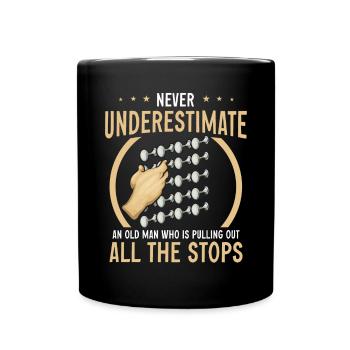 Organiste : organiste, organiste d’église, orgue - Mug uni - noir - Devant