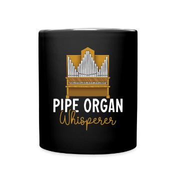 Organist: Organist, Church Organist, Organ - Full Colour Mug - black - Front