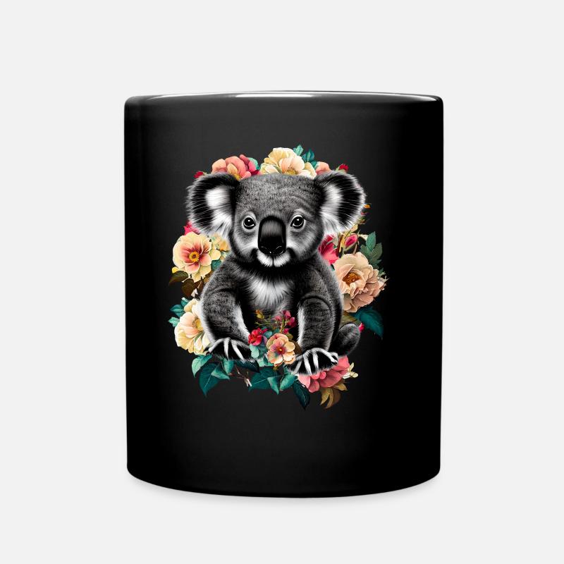 Koala - Tasse einfarbig - Schwarz
