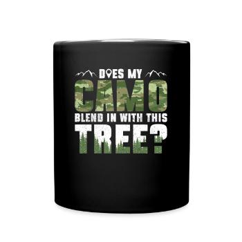 Mon camouflage convient-il à cet arbre? - Géocaching - Mug uni - noir - Devant
