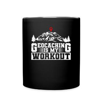Le géocaching est mon entraînement - Geocaching Geocacher - Mug uni - noir - Devant