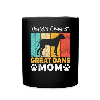 Great Dane Gifts - Tasse einfarbig - Schwarz - Vorne