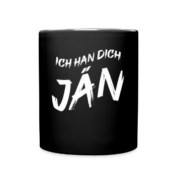 Ich Han Dich Jän Kölsch Kölle Kölner Karneval Köln - Tasse einfarbig - Schwarz - Vorne