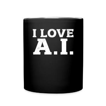 J’aime l’IA - Machine Learning Ai Artificial Intelli - Mug uni - noir - Devant