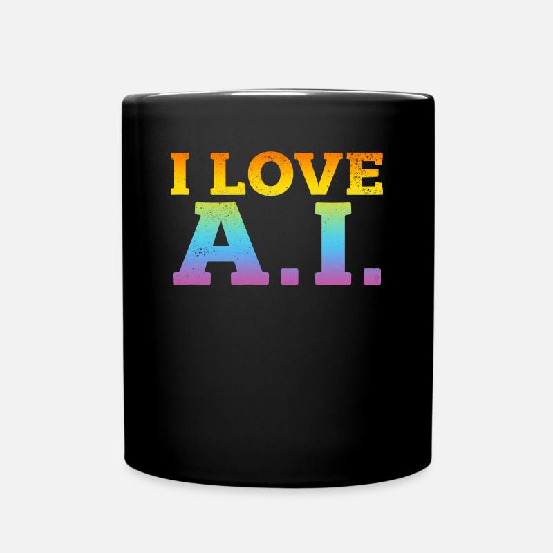 Intelligence artificielle Ai - J’aime l’IA - Mug uni - noir