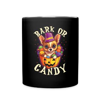 Chihuahua Halloween Puppy Trick Or Treat Dog Lover - Mug uni - noir - Devant