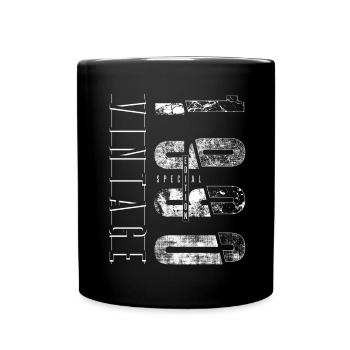 Vintage 1990 Special Edition Geburtsjahr 1990 - Tasse einfarbig - Schwarz - Vorne