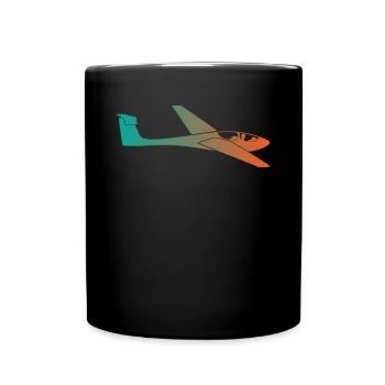 Glider Glider Pilot Airplane Gift - Full Colour Mug - black - Front