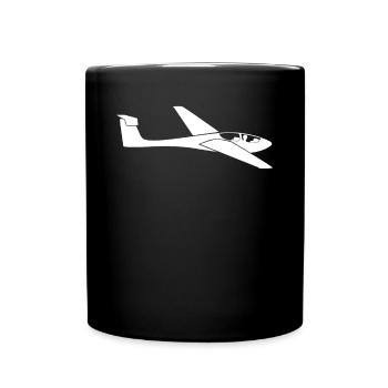 Segelfliegen Segelflugzeug Pilot Flugzeug Geschenk - Tasse einfarbig - Schwarz - Vorne