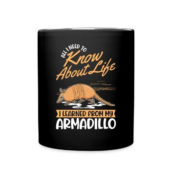 Le tatou dit le tatou - Mug uni - noir - Devant