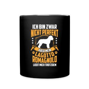 Lagotto Romagnolo liebt mich Wasserhund - Tasse einfarbig - Schwarz - Vorne