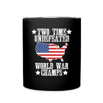 Invaincu Deux fois 2 fois Champspresidentssu - Mug uni - noir - Devant