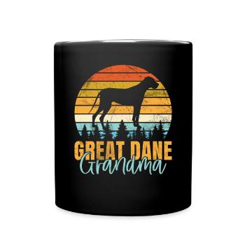 Great Dane Gifts - Full Colour Mug - black - Front