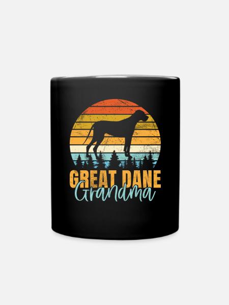 Great Dane Gifts - Tasse einfarbig - Schwarz