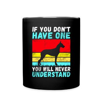 Great Dane Gifts - Full Colour Mug - black - Front