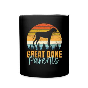 Great Dane Gifts - Tasse einfarbig - Schwarz - Vorne