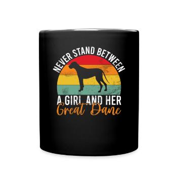Great Dane Gifts - Full Colour Mug - black - Front