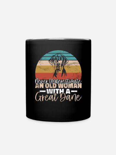Great Dane Gifts - Tasse einfarbig - Schwarz